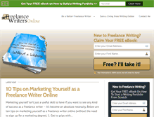 Tablet Screenshot of freelancewritersonline.com